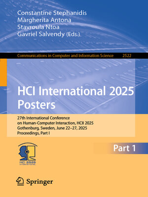 cover image of HCI International 2025 Posters